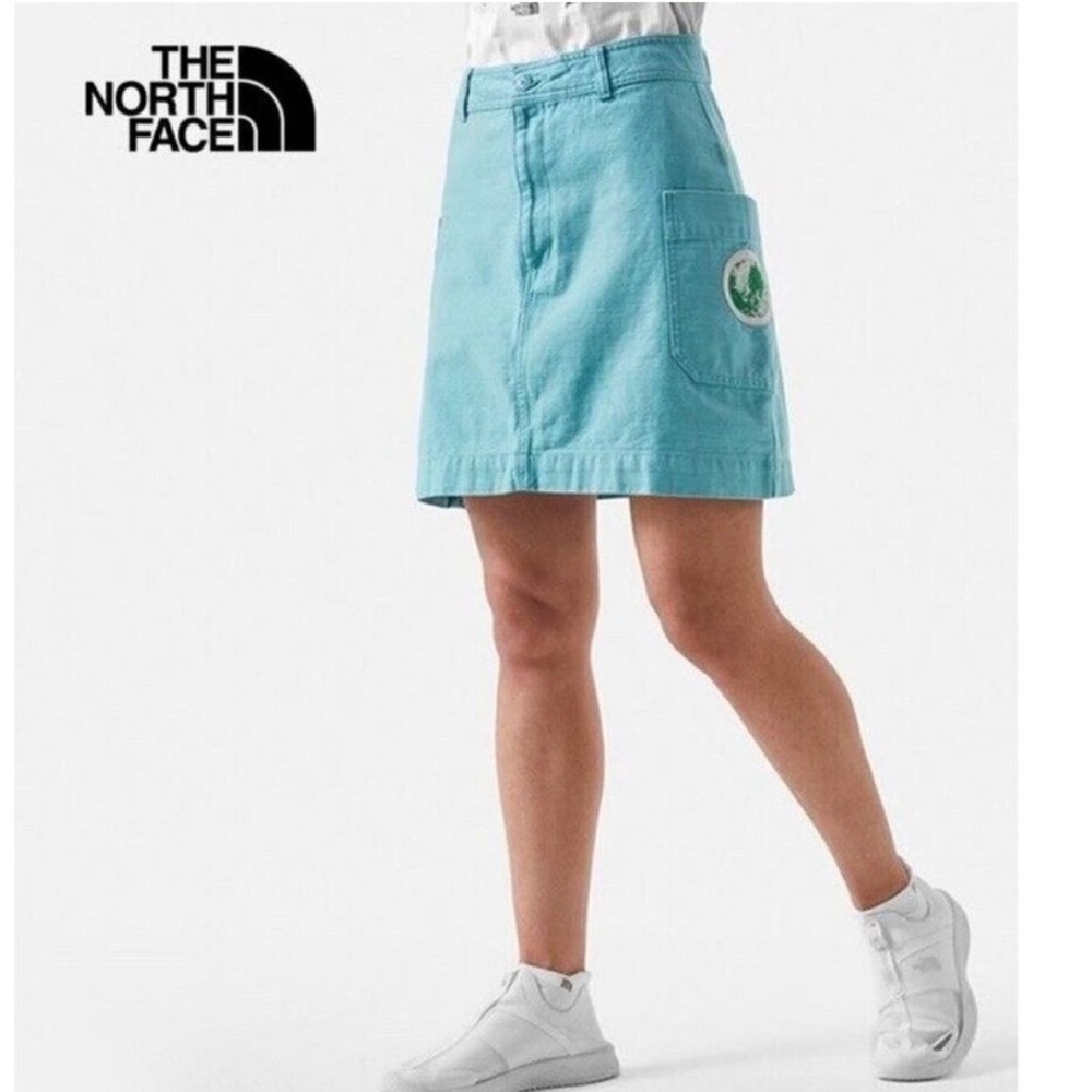 The North Face Mini Skirt Sz S Blue Cotton Utility NWT Hiking Y2K Normcore